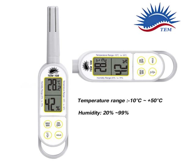 TEM-108 دما و رطوبت سنج پرتابل TEM مدل TEM108 - Image 1