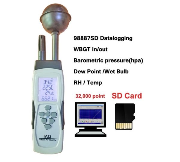 mic-98887SD WBGT متر ، فشارسنج دیتالاگر MIC مدل MIC-98887SD - Image 1