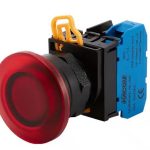 شاستی فشاری چراغ دار قارچی رنگ قرمز KACON مدل J2-2710MR A2