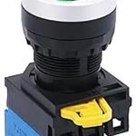 کلید یکطرفه ی فرمان چراغ دار رنگ سبز KACON مدل J2-4710G-2 A2