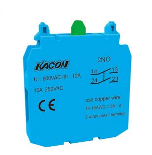 J2-S20 کنتاکت کمکی استاندارد دوبل NO برند KACON مدل J2-S20 - Image 1