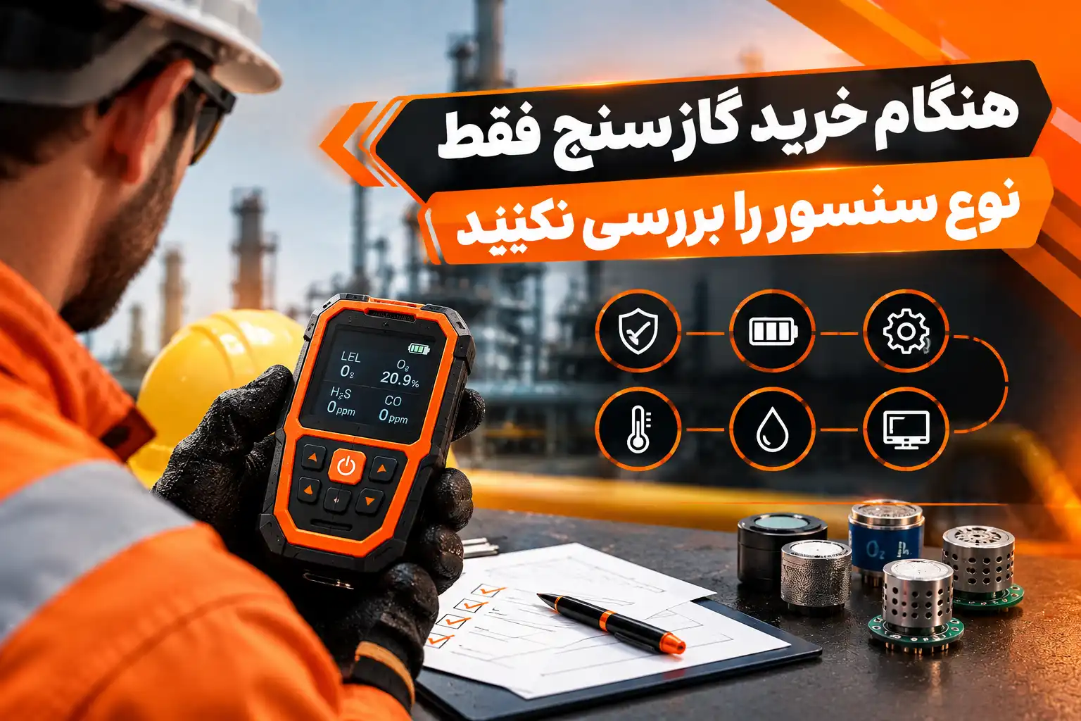 هنگام خرید گازسنج فقط نوع سنسور را بررسی نکنید