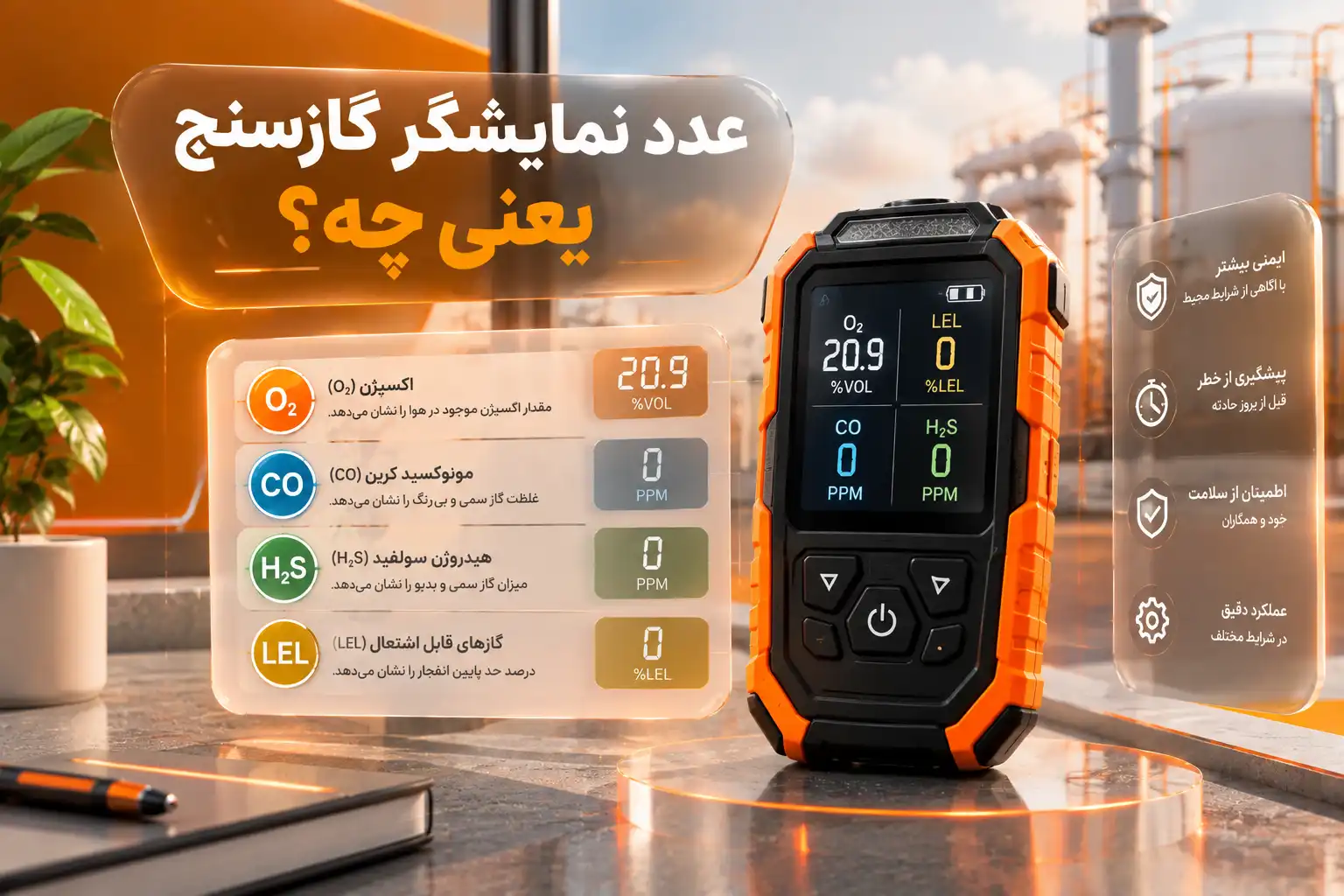 عدد نمایشگر گازسنج