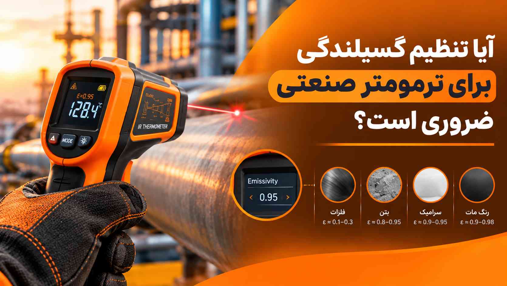 آیا تنظیم گسیلندگی برای ترمومتر صنعتی ضروری است؟